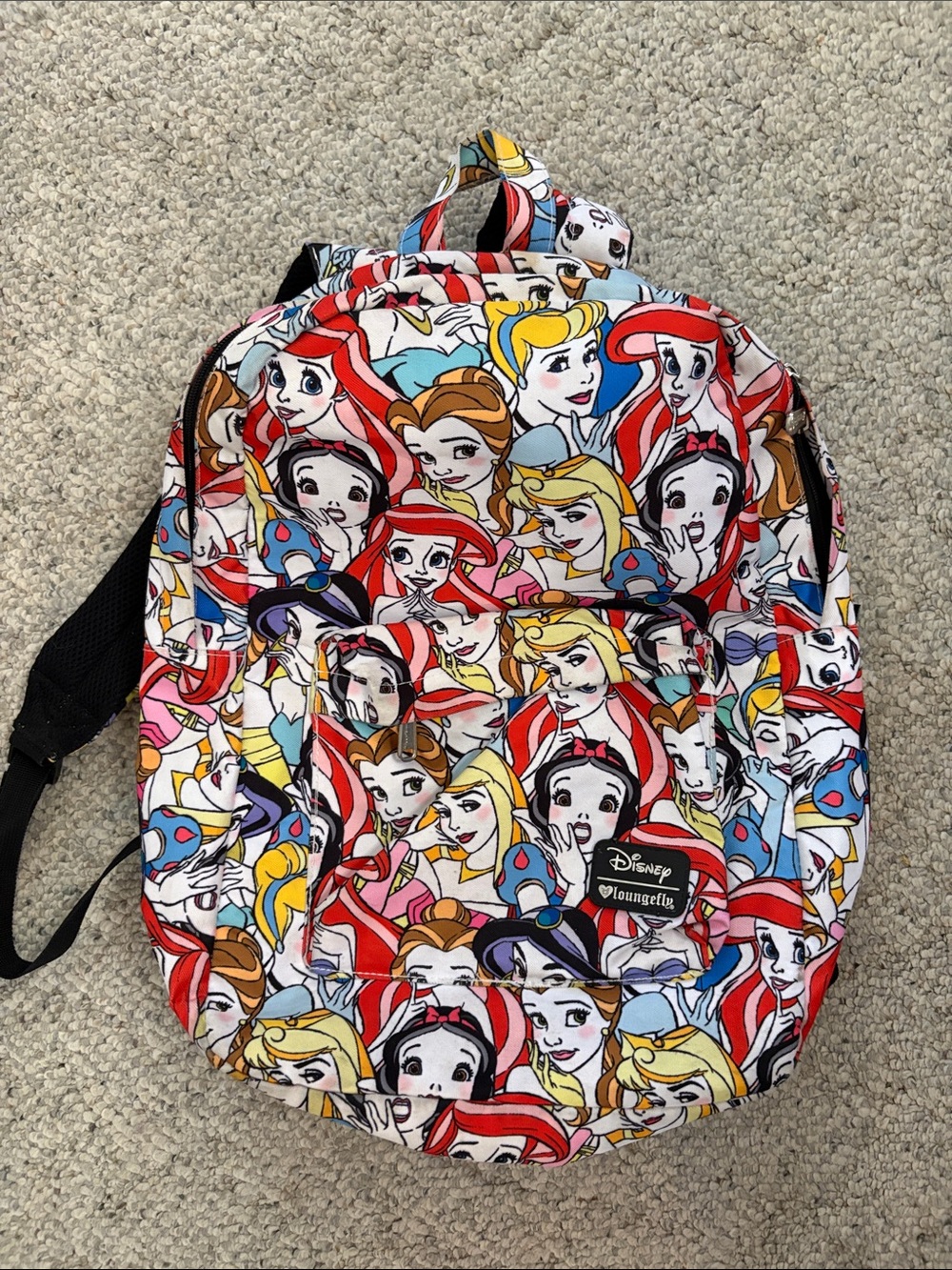 Loungefly Disney princesses Cinderella Ariel, Aurora Snow White Belle backpack